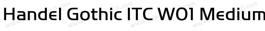 Handel Gothic ITC W01 Medium字体转换